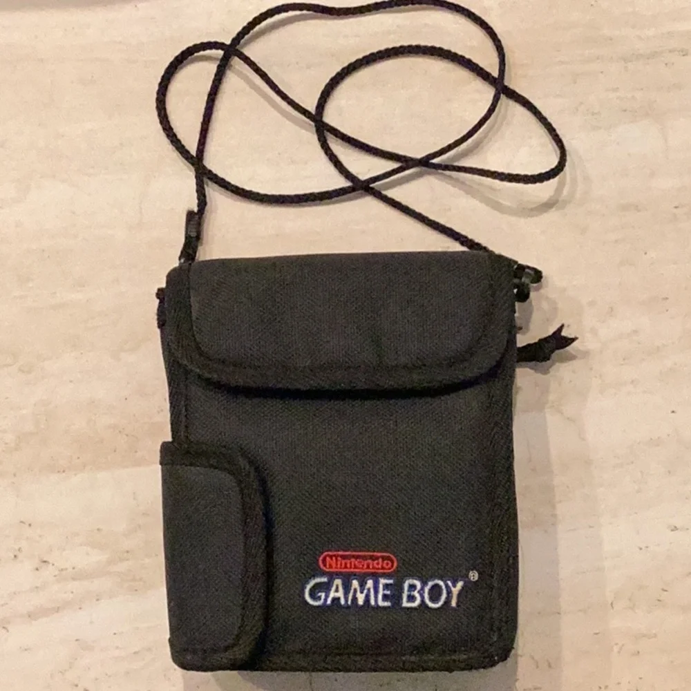 Nintendo Game Boy Console Case Gameboy Carry Travel Carrying Black Strap Vintage